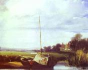 理查德 帕克斯 伯宁顿 : River Scene in France